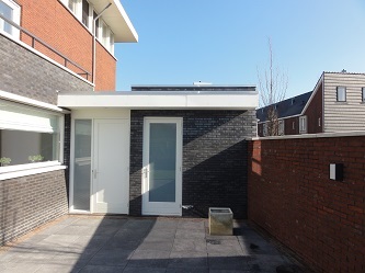 Achterzijde _berging_aan_ woning_te _Uithoorn